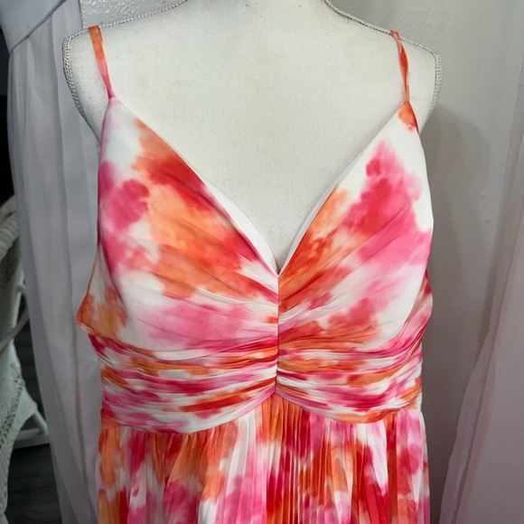 Plus size Pink and Orange Dress size 22W - Picture 2 of 9